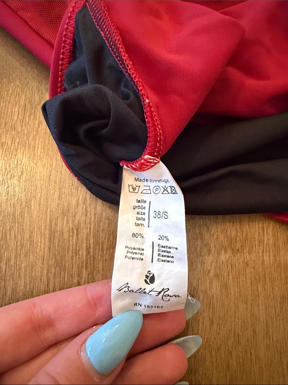 Ballet Rosa leotard in cherry. Elegant design, beautifully created piece. - Picture 4 of 6